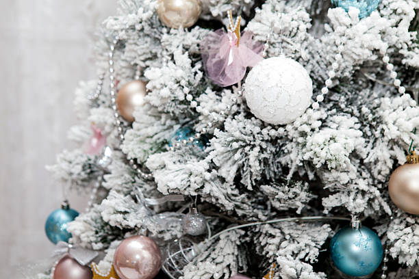 istock Part of a Christmas tree decorated. New Year 625676988