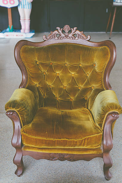 istock Vintage brown sofa made with vintage filter. 625683294