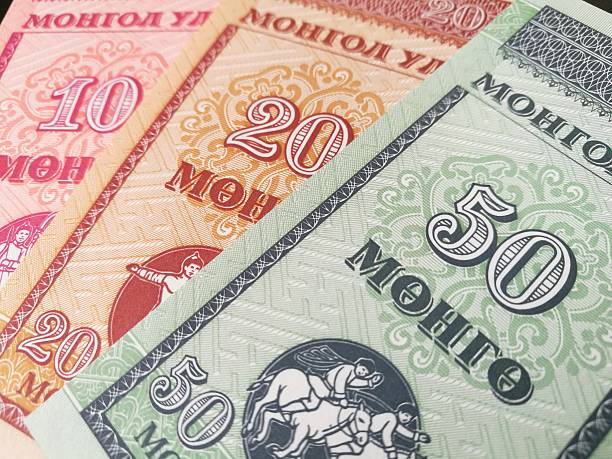 istock Close up of Mongolia bank note, Mongolian paper currency 625683938