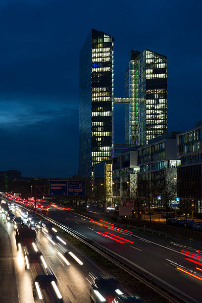 istock Modern office buildings in Munich, Germany 625685230