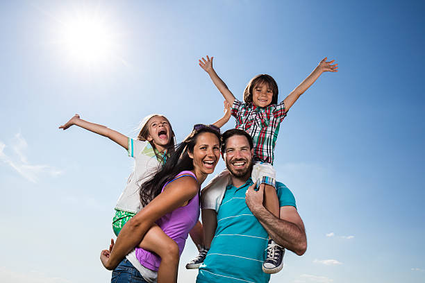 Time spent with family is never wasted. Family shopping in the city.