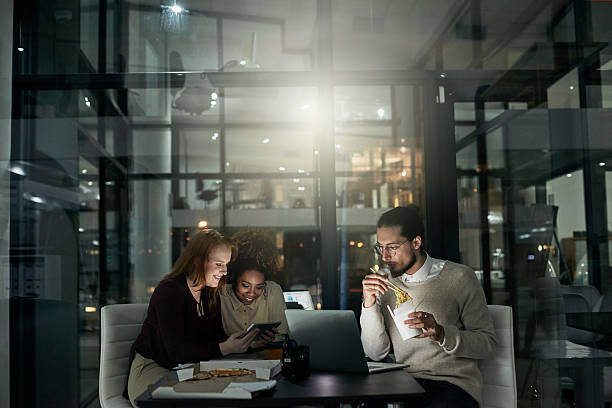 istock Working late to meet a deadline 625685982