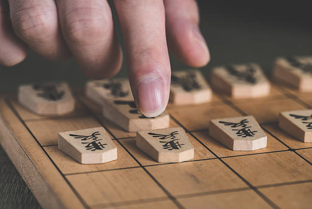 japanische schach - shogi stock-fotos und bilder