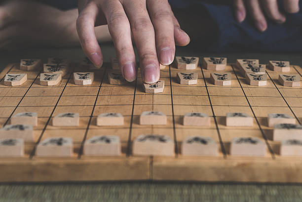 japanische schach - shogi stock-fotos und bilder