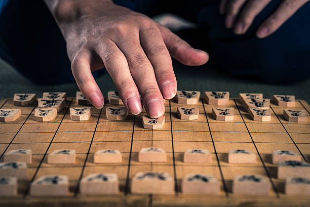 japanische schach - shogi stock-fotos und bilder