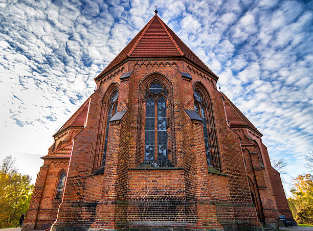 Beautiful church with a dramatic sky - Wustrow, Germany