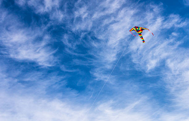 istock Colorful kite in the air. 625690316