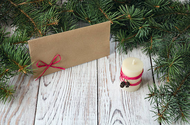 istock Christmas. Letter and candle 625703074