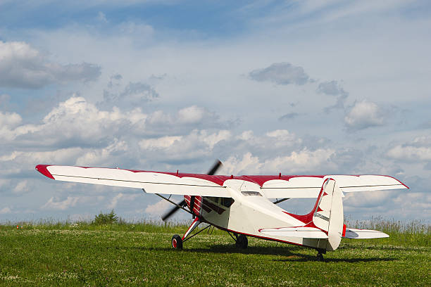 istock Propeller plane on the aerodrome 625703322