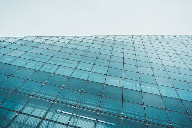 istock Tall wall of glass on skyscraper 625714388