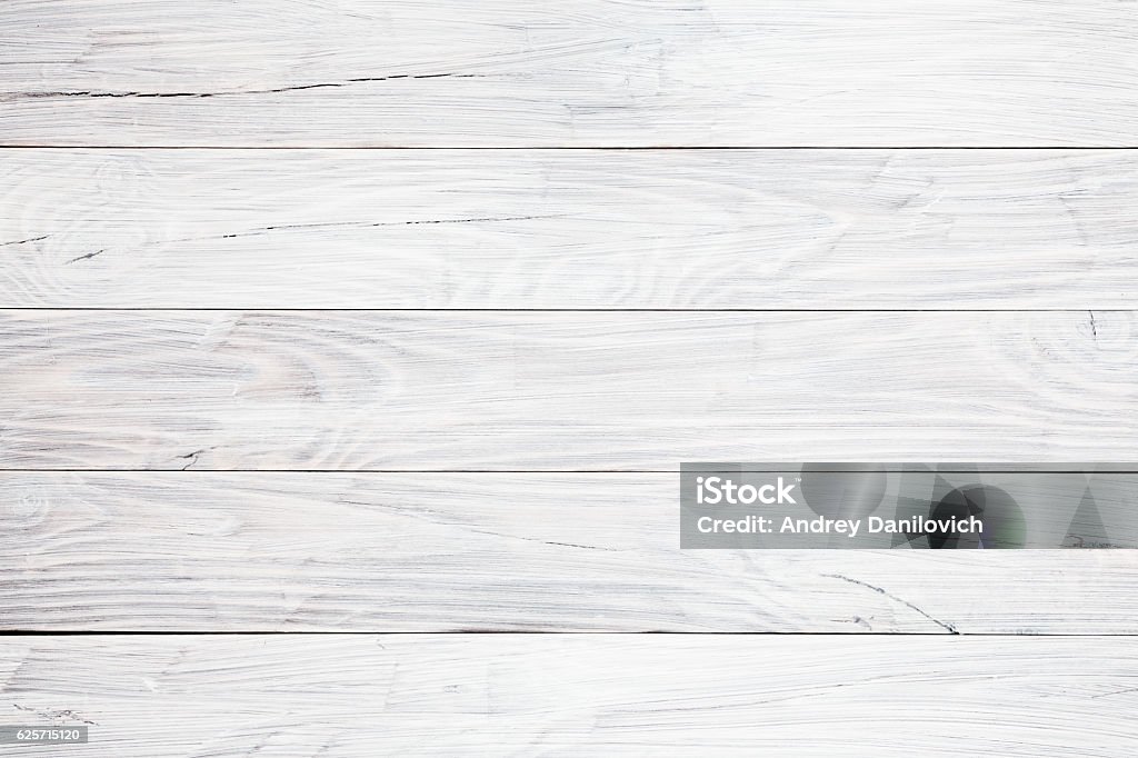 White Wooden Table Background Stock Photo - Download Image Now - Wood -  Material, White Color, Backgrounds - iStock