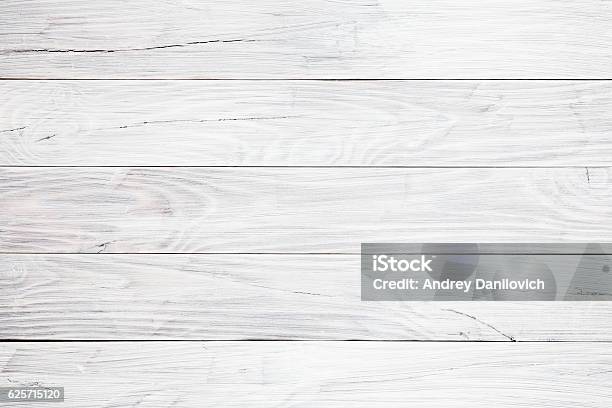 White Wooden Table Background Stock Photo - Download Image Now - Wood - Material, White Color, Table