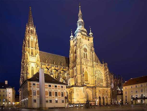 istock St. Vitus Cathedral in Prague Castle, Czech Republic 625715376