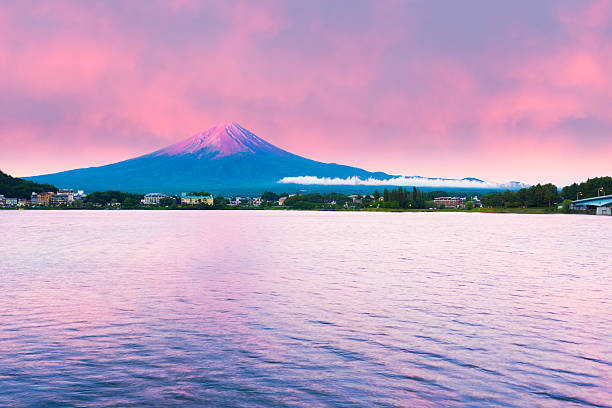 istock Mount Fuji Sunrise Lake Kawaguchi Water Red Sky 625715932