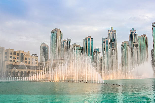 istock Dubai Fountain show 625716172