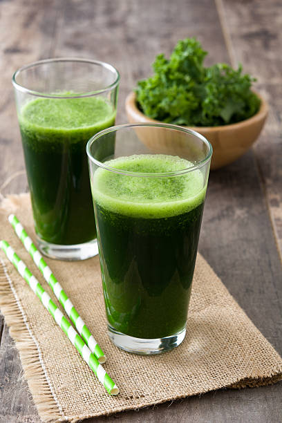 istock Smoothie with kale in glass 625725626