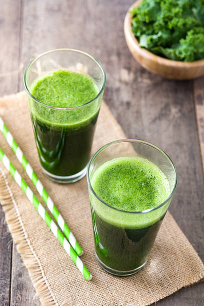 istock Smoothie with kale in glass 625725726