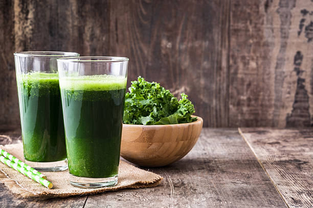 istock Smoothie with kale in glass 625725890