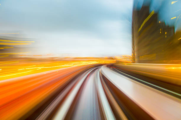 istock Speed motion in urban highway road tunnel 625727096