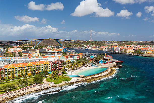 istock Willemstad in Curacao and the Queen Emma Bridge 625738812