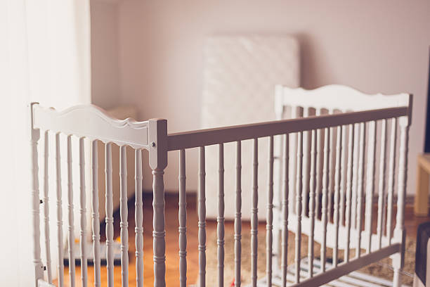 istock Assembling of a baby crib is finished 625740640
