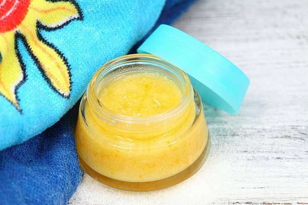 istock Natural orange sugar scrub  good for perfect skin 625752688