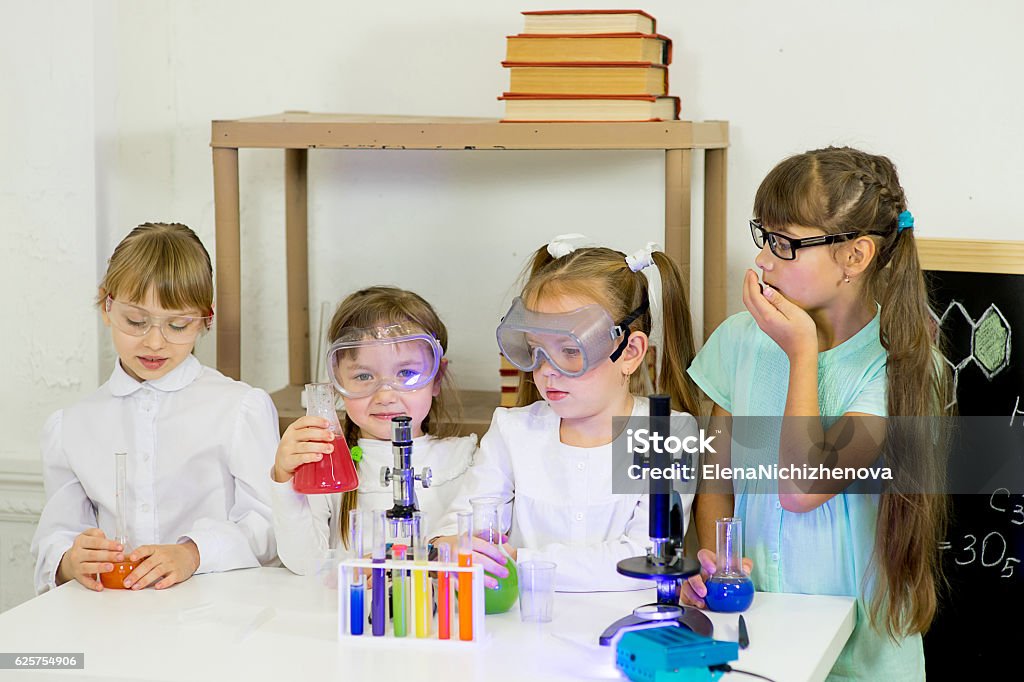 Science Making Something Kids Making Science Experiments Stock Photo - Download Image Now ...