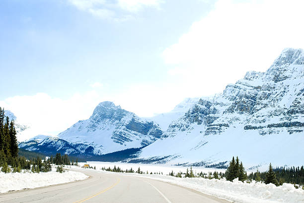 istock Road Going Down to Bow Lake, Canadian Rockies, Alberta, Canada 625757534