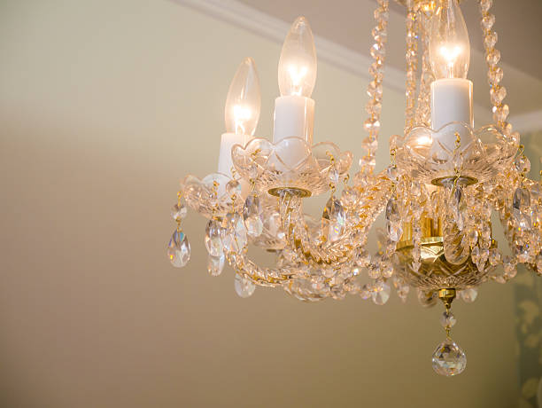 istock Quiet room chandelier 625759138