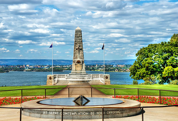 memorial da guerra, kings park perth - kings park - fotografias e filmes do acervo