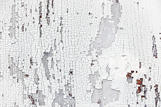 istock Old paint on wood background 625772522