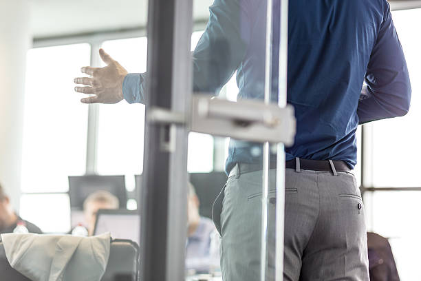 istock Business presentation on corporate meeting. 625773902