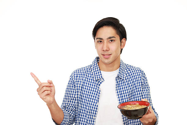 istock The man who eats food 625781070