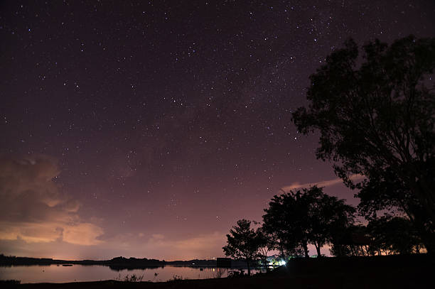 istock Starry night with beautiful night sky. 625781396