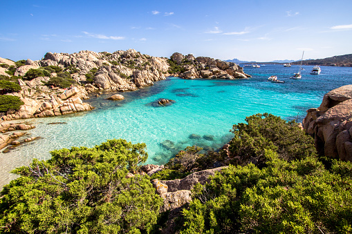 Playa de Cala Coticcio, Cerdeña, Italia photo