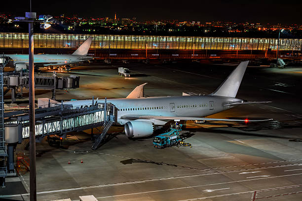 istock Haneda Internatinal Airport at dusk, Tokyo, Japan 625808854