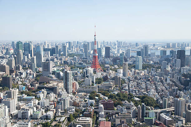 istock Tokyo Tower and urban landscape 625810886