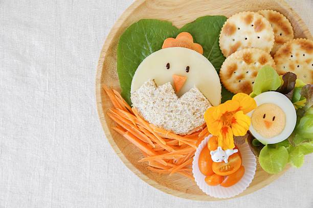 istock Easter chick lunch, fun food art for kids 625812026