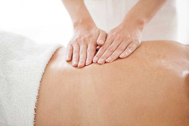 istock Woman having her back massaged for his health 625828758