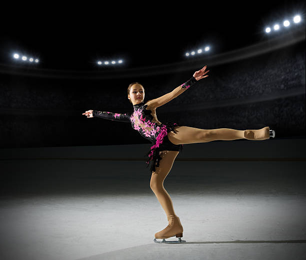 istock Young girl figure skater 625829388