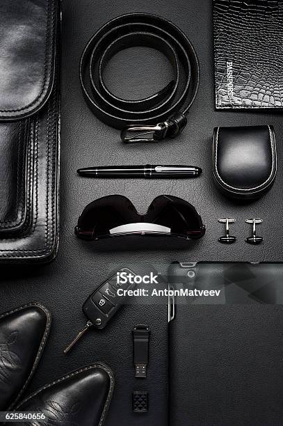 Business Man Accessories Stock Photo - Download Image Now - Personal Accessory, Men, Luxury