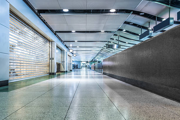istock Empty Corridor Of modern airport 625851954
