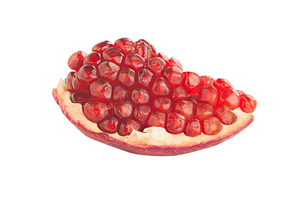 istock ripe red pomegranate isolated on white background 625860742