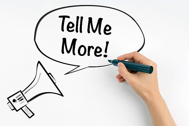 istock Tell me more! Megaphone and text 625863296