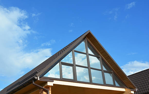 istock Building house attic conservatory terrace on the home roof 625869096