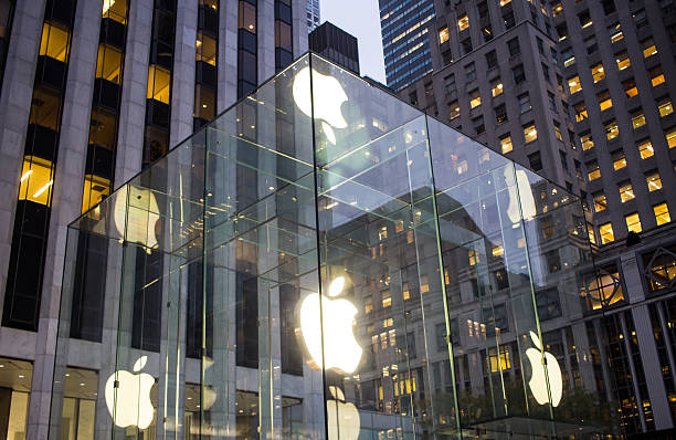 apple store new york - steve jobs foto e immagini stock