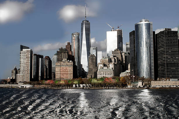 istock Manhattan skyline in Autumn 625878892