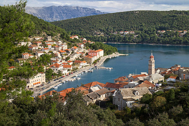 istock Pucisca, a village well known for its white Brac stone 625879208