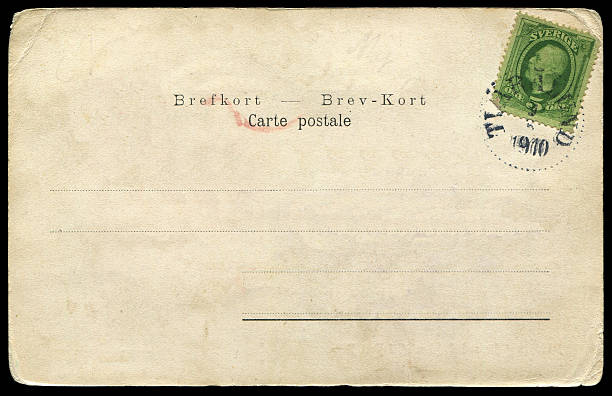 istock antique postcard from Sweden in 1910 625881702