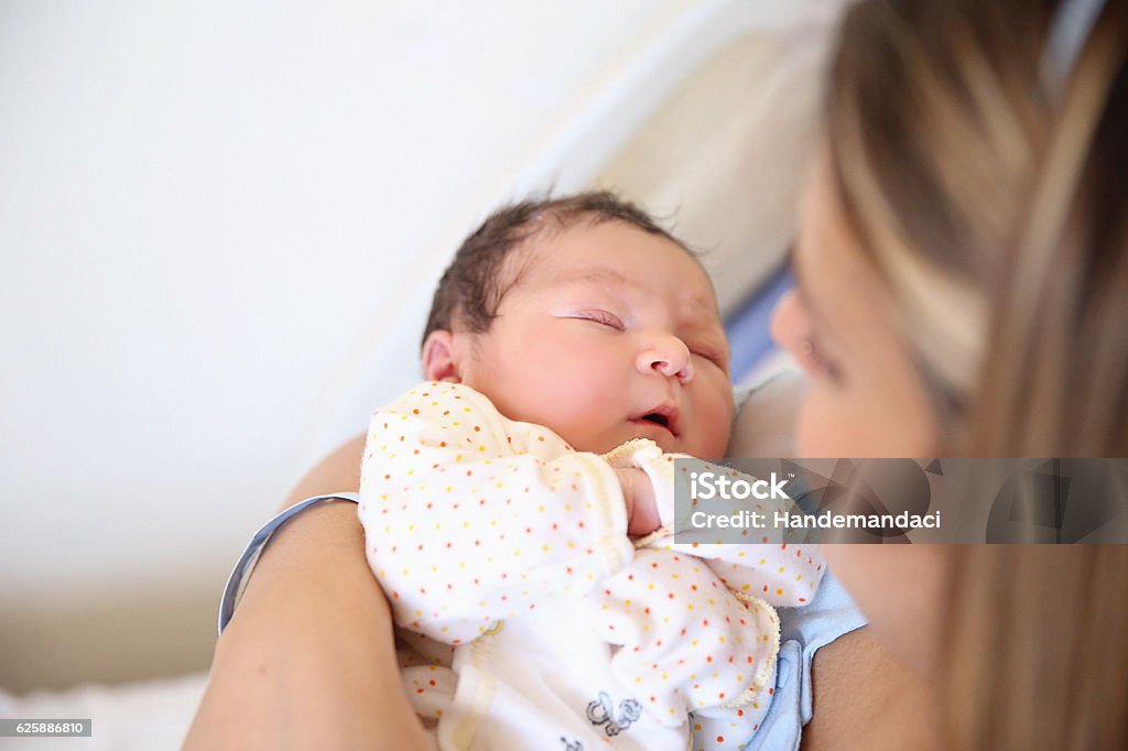 New born baby with his mother Newborn, Baby, Childbirth, Family, Human Hand Mother Stock Photo